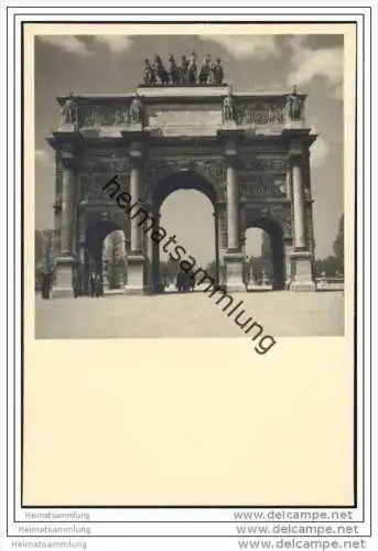 Paris - Arc du Carrousel - Foto-AK 40er Jahre