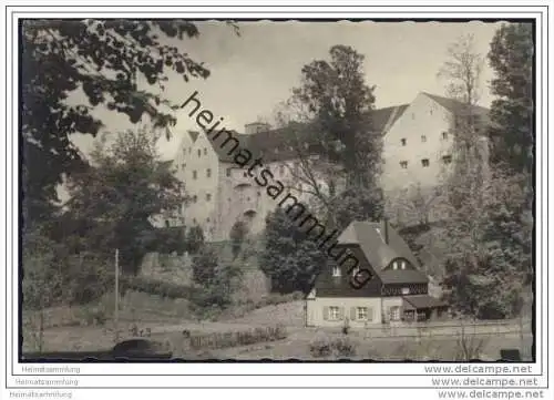Sayda - Blick auf das Altersheim Schloss Pfaffroda - Schwestern-Station - Foto-AK 1957