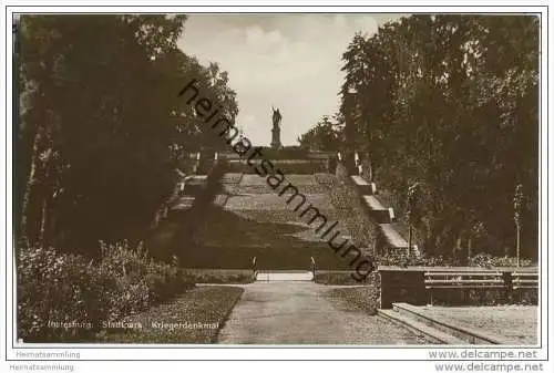 Insterburg - Tschernjachowsk - Stadtpark - Kriegerdenkmal - Foto-AK