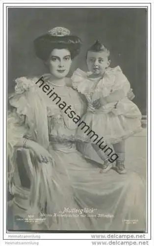 Preussen - Mutterglück - Unsere Kronprinzessin mit ihrem Söhnchen 1907