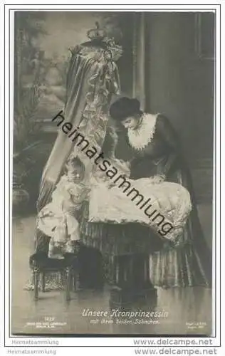 Preussen - Unsere Kronprinzessin mit ihren beiden Söhnchen 1907