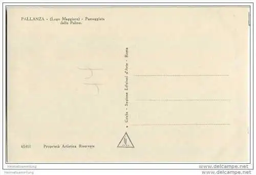28922 Pallanza - Passeggiata delle Palme - 20er Jahre