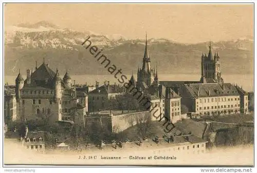 Lausanne - Châteaux et Cathédrale - Verlag Jilien frères Geneve