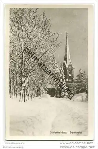 Schierke - Dorfkirche im Schnee