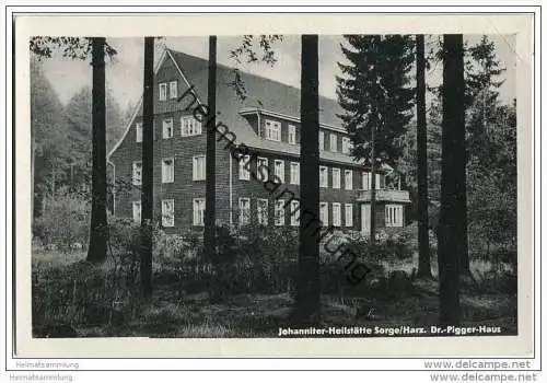 Sorge - Johanniter-Heilstätte - Dr. Pigger-Haus - Verlag Willi Koch Halberstadt