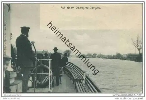 Auf einem Oberspree Dampfer ca. 1900