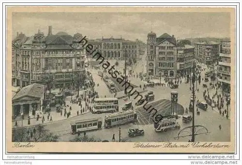 Berlin-Mitte - Potsdamer Platz mit Verkehrsturm 20er Jahre