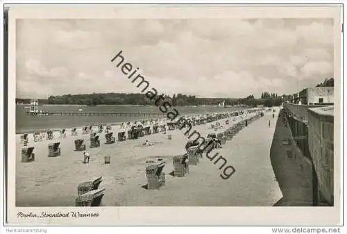 Berlin - Strandbad Wannsee - Foto-AK