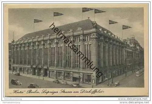 Berlin-Mitte - Hertie - Leipziger Strasse am Dönhoffplatz 30er Jahre