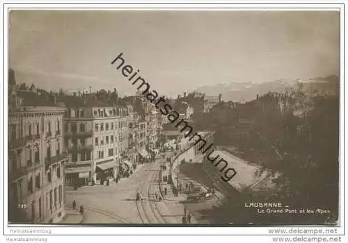 Lausanne - Le Grand Pont - Foto-AK