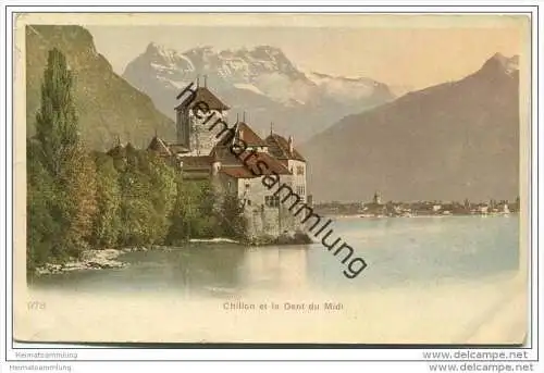 Chillon et la Dent du Midi ca. 1900