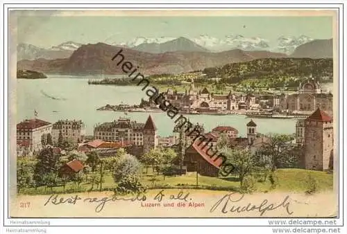 Luzern und die Alpen - Panorama