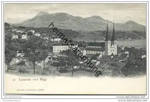 Luzern und die Rigi - Panorama ca. 1900