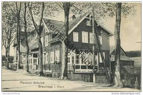Braunlage - Pension Schulze - Verlag Phot. Senger Braunlage - Feldpost gel. 1915