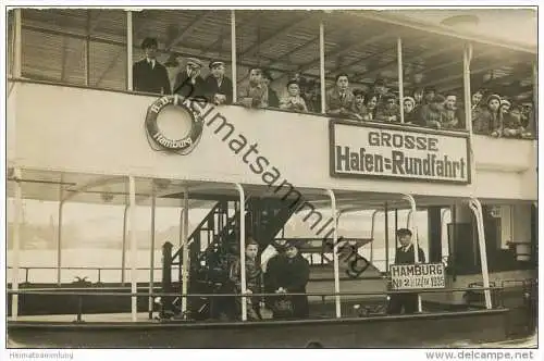 Hamburg - Grosse Hafenrundfahrt - H. D. A. G. - 12.IV.1935 - Foto-AK