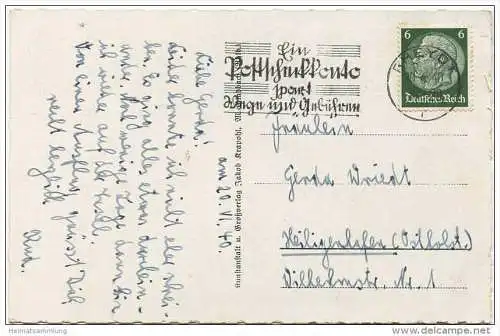 Schloss Rheydt - Verlag Jakob Krapohl Mönchengladbach gel. 1940