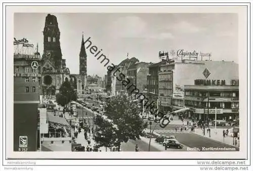 Berlin-Charlottenburg - Kurfürstendamm - Foto-AK 50er Jahre