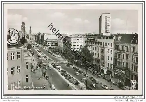 Berlin-Charlottenburg - Kurfürstendamm - Foto-AK 50er Jahre