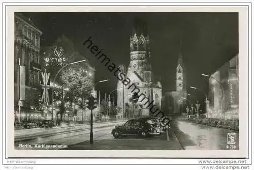 Berlin-Charlottenburg - Kurfürstendamm - Foto-AK 50er Jahre