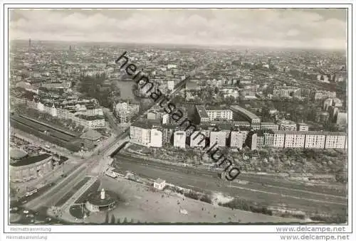 Berlin-Charlottenburg - Blick vom Funkturm - Foto-AK 50er Jahre