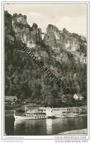 Bastei - MS Friedrich Engels - Fahrgastschiff - Foto-AK