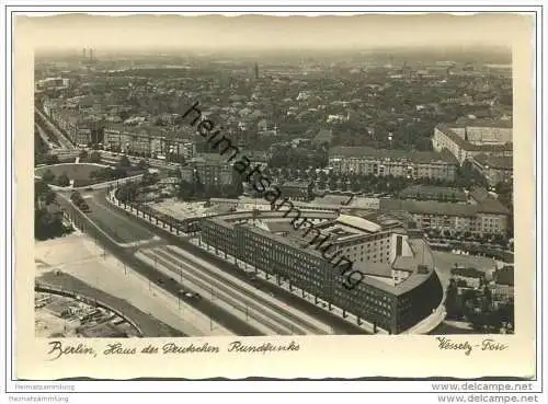 Berlin-Charlottenburg - Blick vom Funkturm - Foto-AK Grossformat 40er Jahre