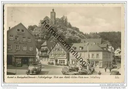 Berneck - Adolf-Hitler-Patz - Bus - Foto-AK