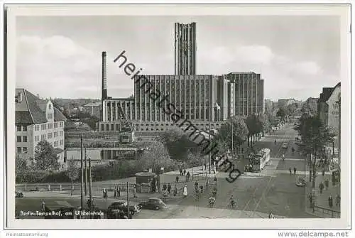 Berlin - Tempelhof - Ullsteinhaus - Strassenbahn - Foto-AK 50er Jahre