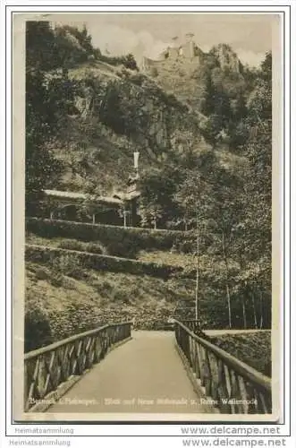 Berneck - Blick auf neue Kolonade und Ruine Wallenrode