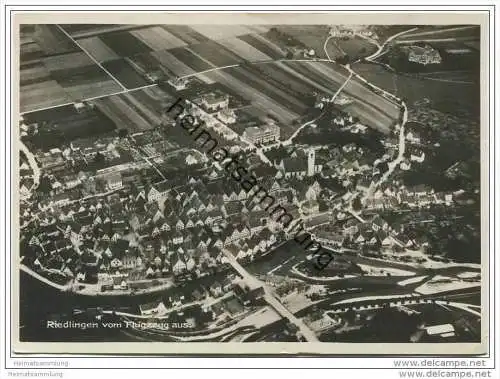 Riedlingen - Fliegeraufnahme - Foto-AK Grossformat