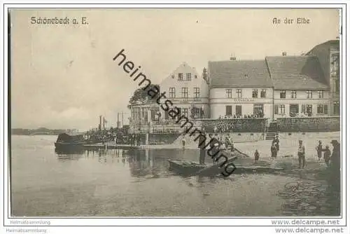 Schönebeck - Gasthaus zum goldenen Anker - Inhaber C. Crackau