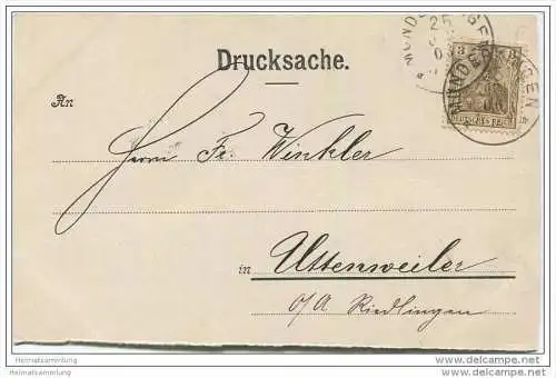 Munderkingen - Besuchsanzeige - E. Aich Blechwarenfabrik
