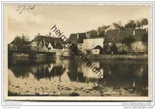 Landsberg am Lech - Motiv am Lech - Foto-AK ca. 1930