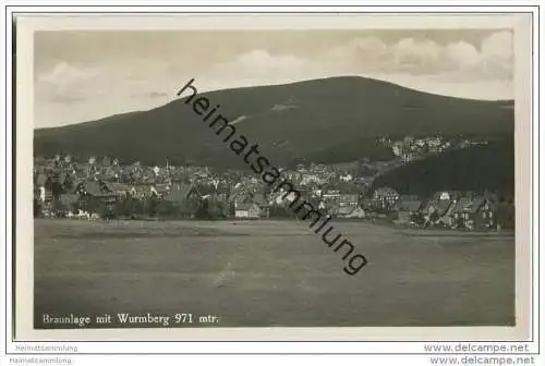 Braunlage mit Wurmberg - Foto-AK 30er Jahre