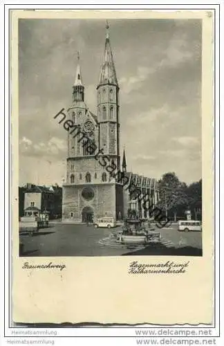 Braunschweig - Hagenmarkt und Katharinenkirche - Bus