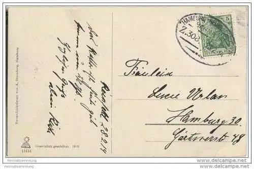 Reinfeld - Panorama - Flaggen - Wappen - Bahnpost