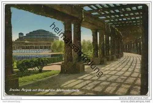 Breslau - Pergola Jahrhunderthalle ca. 1930