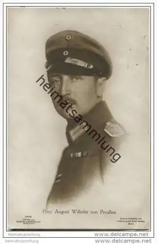Prinz August Wilhelm von Preussen - Verlag Gustav Liersch Berlin - Aufnahme Ernst Sandau Berlin