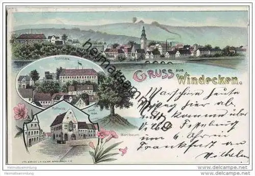 Nidderau - Windecken - Lithographie