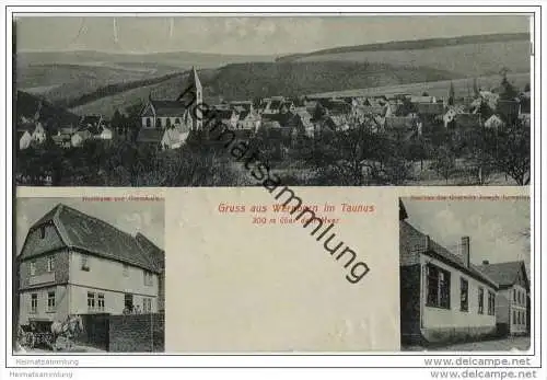 Usingen - Wernborn im Taunus - Gasthaus zur Germania - Saalbau des Gastwirt Joseph Lewaiten