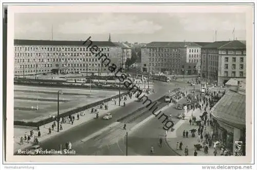 Berlin - Fehrbelliner Platz - Foto-AK - Straßenbahn