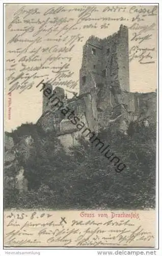 Drachenfels - Verlag W. Fülle Barmen gel. 1902