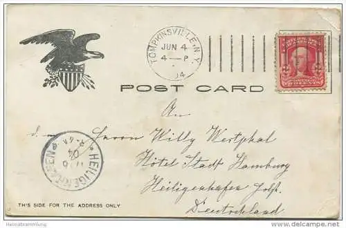 New York - Columbus Monument - 59th St. Square gel. 1904