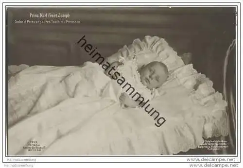 Prinz Karl Franz Joseph - Sohn des Prinzenpaares Joachim von Preussen - Phot. Niederastroth