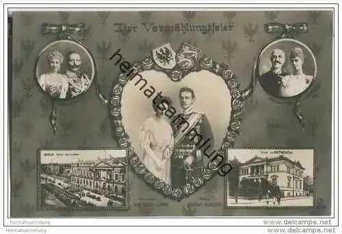 Vermählungsfeier - Prinz Ernst August u. Prinzessin Victoria Luise - Rathenow