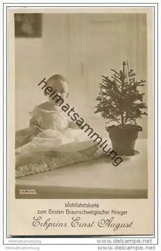 Erbprinz Ernst August (Braunschweig) - Weihnachtsbaum - Wohlfahrtskarte zum Besten Braunschweiger Krieger