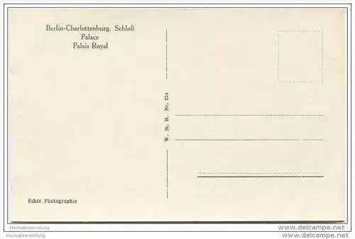 Berlin-Charlottenburg - Schloss - Foto-AK ca. 1935