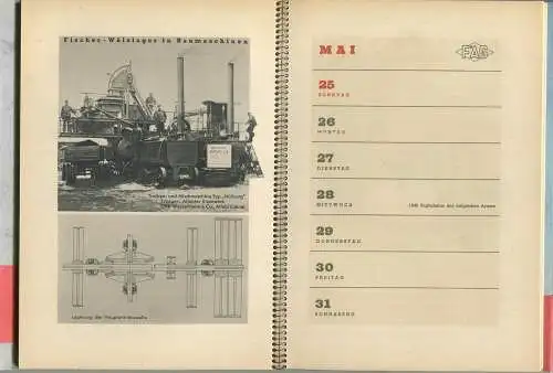 Kugelfischer Tischkalender 1941