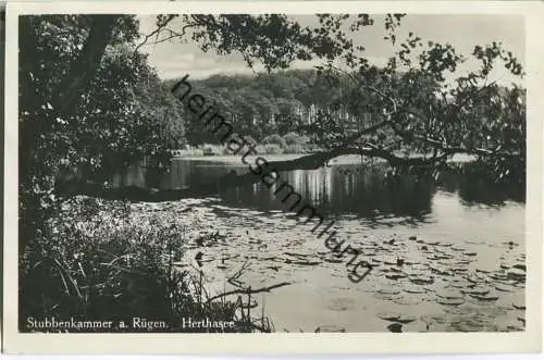 Herthasee auf Rügen - Foto-Ansichtskarte - Verlag I. Wollstein Berlin