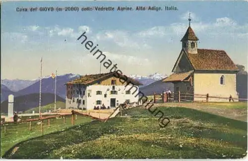 Casa del Giovo colle Vedrette Aurine - Jaufenhaus - Edition Joh. F. Amonn Bozen